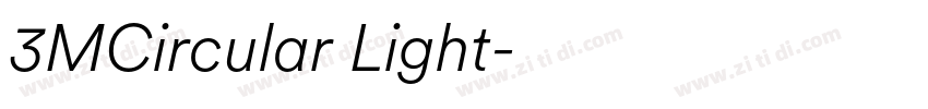 3MCircular Light字体转换 3MCircular Light字体转换